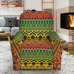 Rasta Tribal Pattern Print Recliner Slipcover