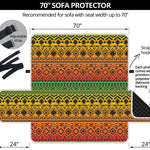 Rasta Tribal Pattern Print Sofa Protector