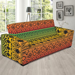 Rasta Tribal Pattern Print Sofa Slipcover