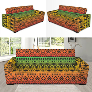 Rasta Tribal Pattern Print Sofa Slipcover