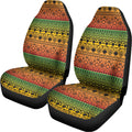 Rasta Tribal Pattern Print Universal Fit Car Seat Covers