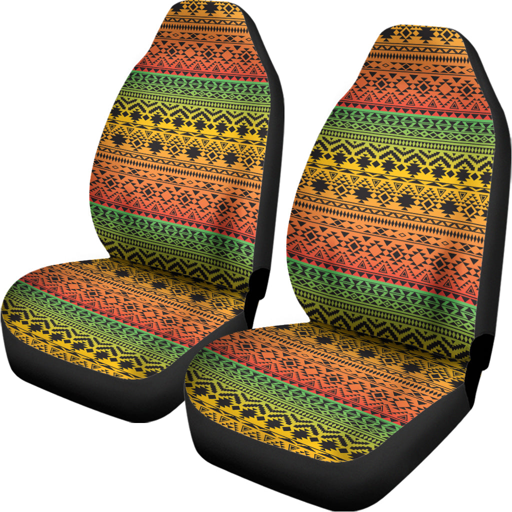 Rasta Tribal Pattern Print Universal Fit Car Seat Covers
