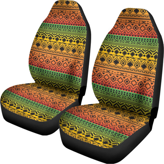 Rasta Tribal Pattern Print Universal Fit Car Seat Covers
