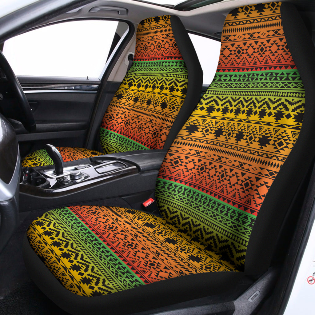 Rasta Tribal Pattern Print Universal Fit Car Seat Covers