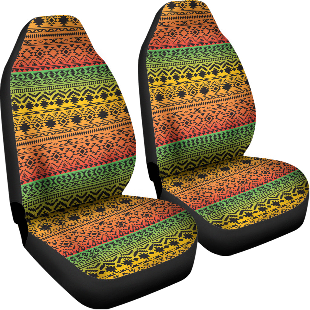 Rasta Tribal Pattern Print Universal Fit Car Seat Covers