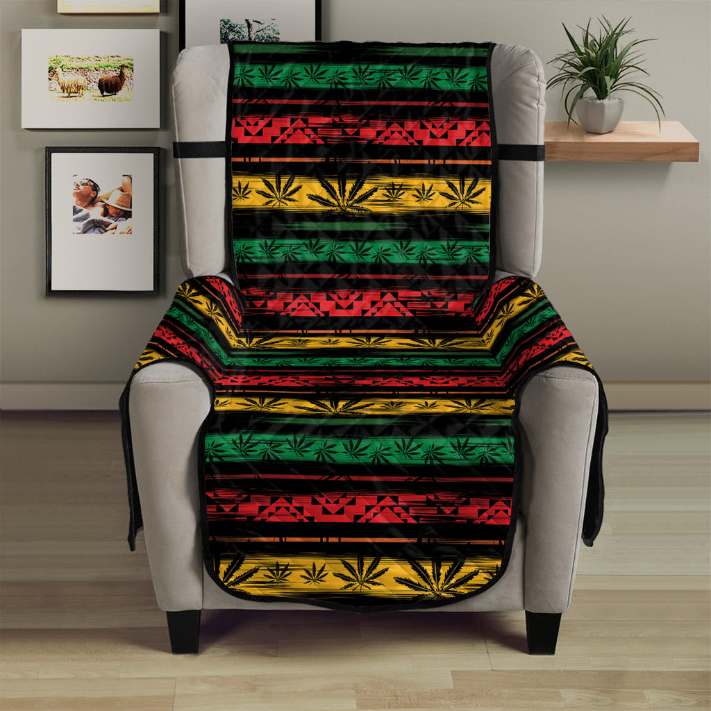 Rastafarian Hemp Pattern Print Armchair Protector