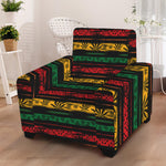 Rastafarian Hemp Pattern Print Armchair Slipcover