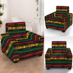 Rastafarian Hemp Pattern Print Armchair Slipcover