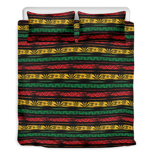 Rastafarian Hemp Pattern Print Duvet Cover Bedding Set