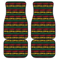 Rastafarian Hemp Pattern Print Front and Back Car Floor Mats
