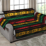 Rastafarian Hemp Pattern Print Loveseat Protector