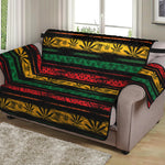 Rastafarian Hemp Pattern Print Loveseat Protector