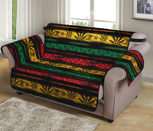 Rastafarian Hemp Pattern Print Loveseat Protector