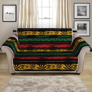 Rastafarian Hemp Pattern Print Loveseat Protector