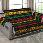 Rastafarian Hemp Pattern Print Loveseat Protector