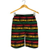 Rastafarian Hemp Pattern Print Men's Shorts