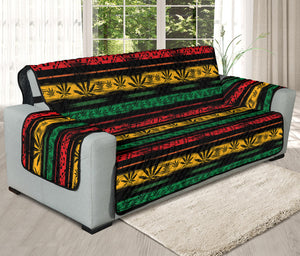 Rastafarian Hemp Pattern Print Oversized Sofa Protector