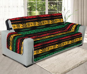 Rastafarian Hemp Pattern Print Oversized Sofa Protector