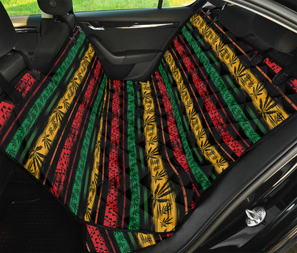 Rastafarian Hemp Pattern Print Pet Car Back Seat Cover