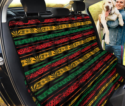 Rastafarian Hemp Pattern Print Pet Car Back Seat Cover