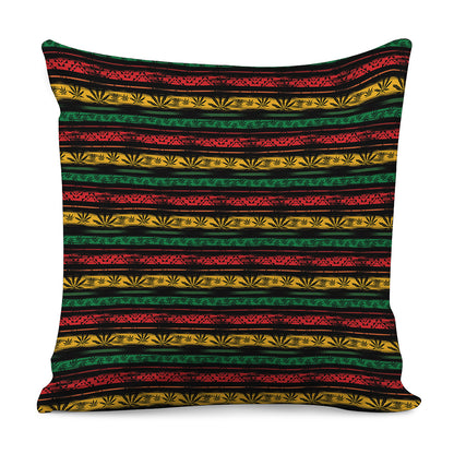 Rastafarian Hemp Pattern Print Pillow Cover