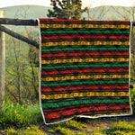 Rastafarian Hemp Pattern Print Quilt