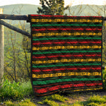 Rastafarian Hemp Pattern Print Quilt