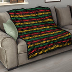 Rastafarian Hemp Pattern Print Quilt