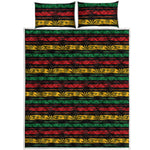 Rastafarian Hemp Pattern Print Quilt Bed Set