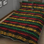 Rastafarian Hemp Pattern Print Quilt Bed Set