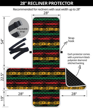 Rastafarian Hemp Pattern Print Recliner Protector