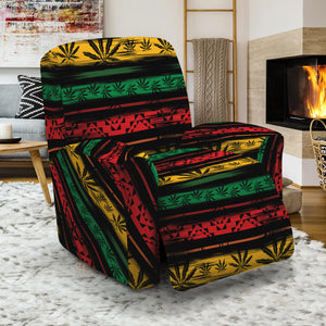 Rastafarian Hemp Pattern Print Recliner Slipcover