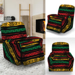 Rastafarian Hemp Pattern Print Recliner Slipcover