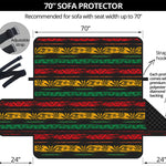 Rastafarian Hemp Pattern Print Sofa Protector