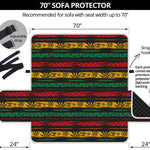 Rastafarian Hemp Pattern Print Sofa Protector