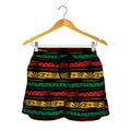 Rastafarian Hemp Pattern Print Women's Shorts