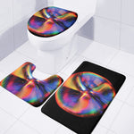 Rave Bubble Print 3 Piece Bath Mat Set