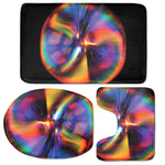 Rave Bubble Print 3 Piece Bath Mat Set