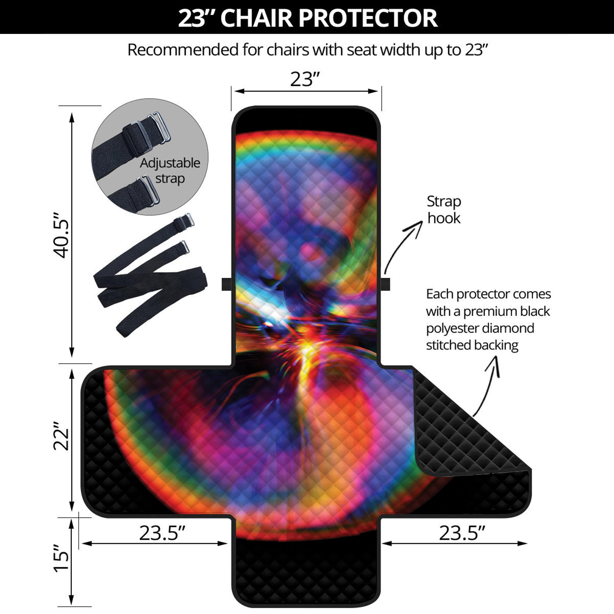 Rave Bubble Print Armchair Protector