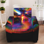 Rave Bubble Print Armchair Slipcover