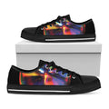 Rave Bubble Print Black Low Top Sneakers