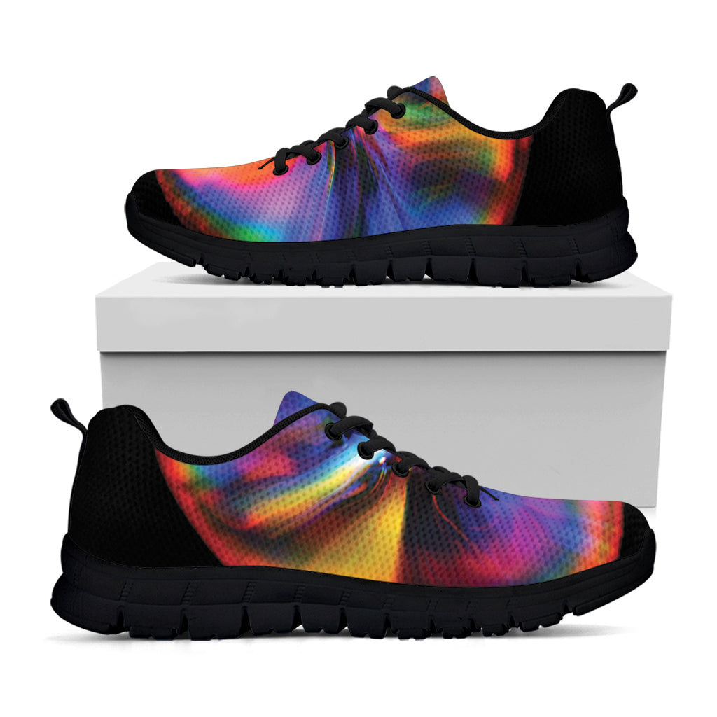 Rave Bubble Print Black Sneakers