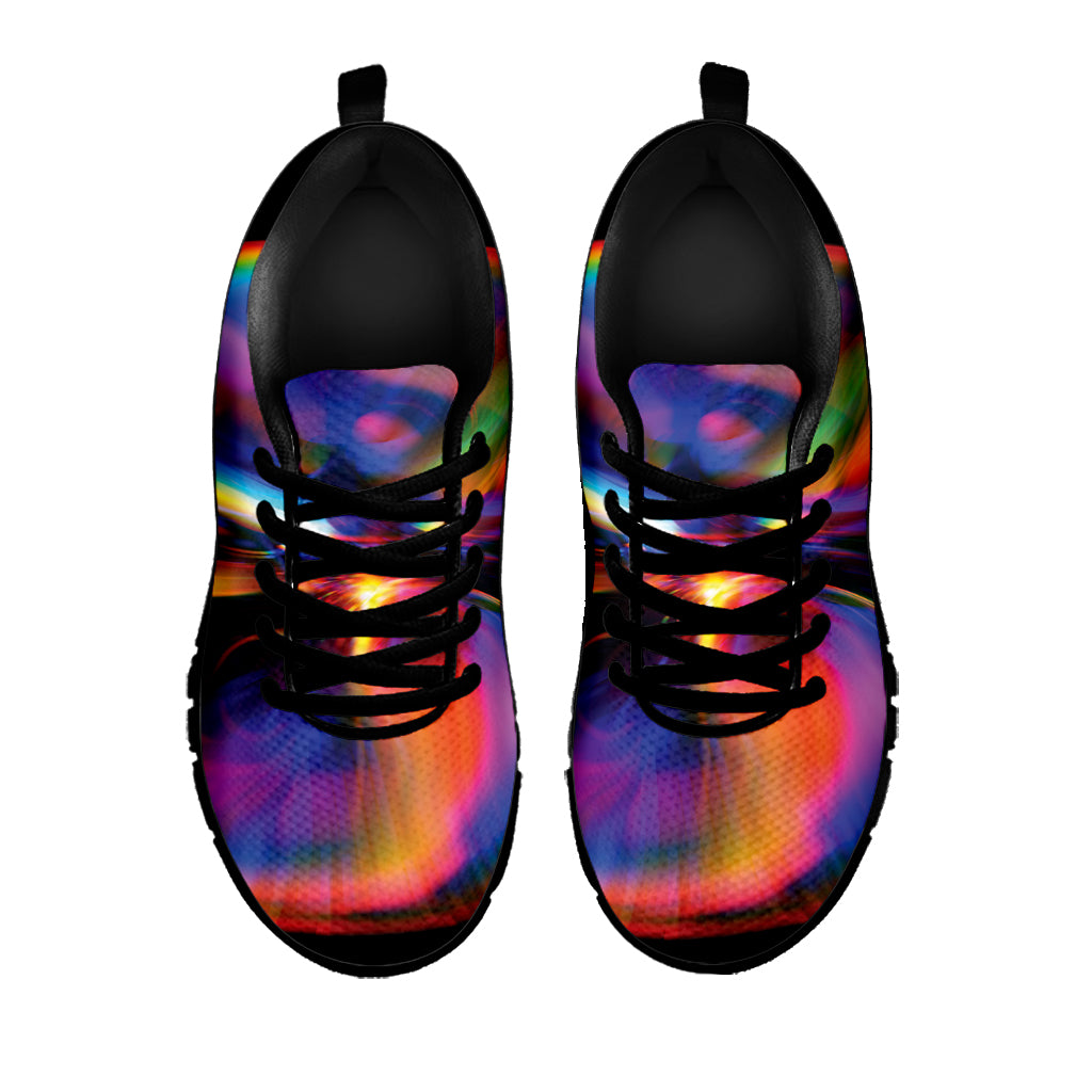 Rave Bubble Print Black Sneakers