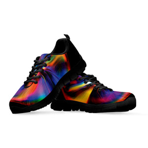 Rave Bubble Print Black Sneakers