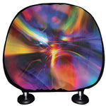 Rave Bubble Print Car Headrest Covers