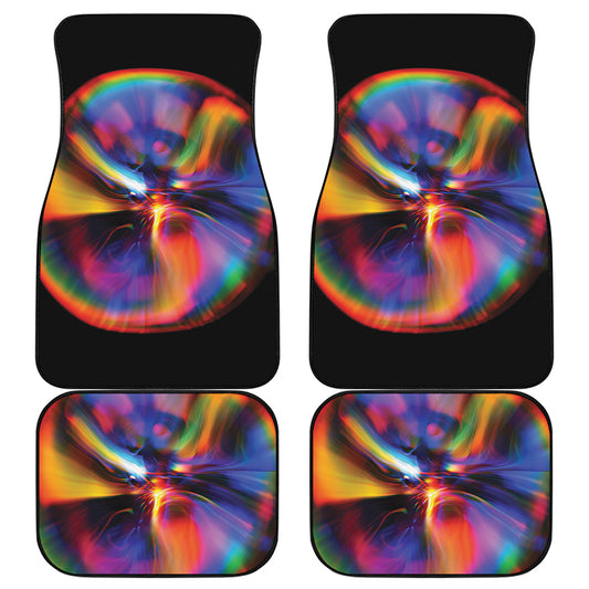 Rave Bubble Print Front and Back Car Floor Mats