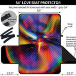 Rave Bubble Print Loveseat Protector