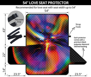 Rave Bubble Print Loveseat Protector