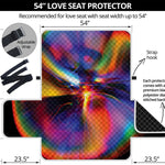 Rave Bubble Print Loveseat Protector