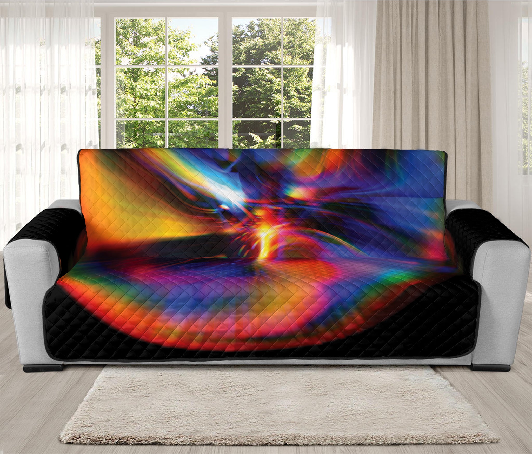 Rave Bubble Print Oversized Sofa Protector